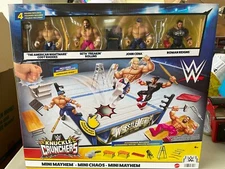 WWE Knuckle Crunchers Mini Mayhem Exclusive Set Cody Rhodes Roman Reigns NEW