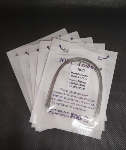 Alambres de arco NITI activados térmicamente para ortodoncia dental forma natural rectangular - Imagen 6 de 9
