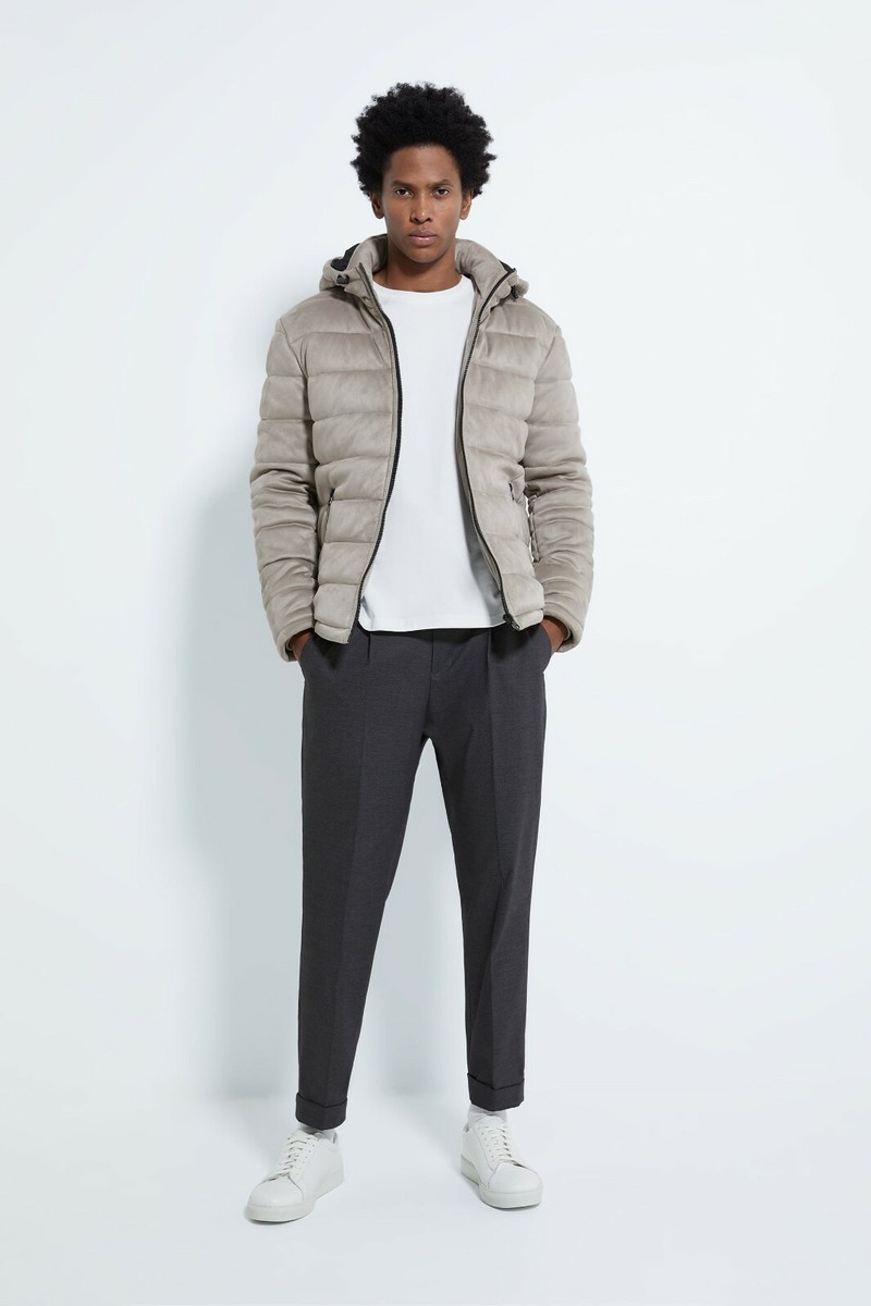 Faux suede puffer jacket clearance zara