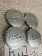 Land Range Rover Polished Silver Wheel Center Caps Genuine LR094546