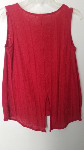 Arizona Jean Company Red Sleeveless Tank With Flag And Palm Trees Girl's Size XL - Picture 2 of 3