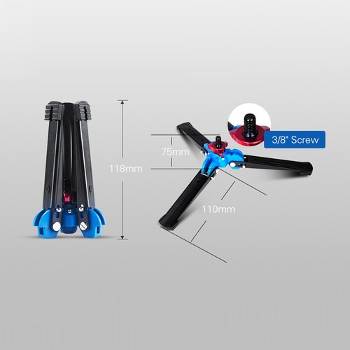 Manbily M-1 Portable Universal Mini Three Feet Support Tripod Stand Base K9B5 - Picture 7 of 7
