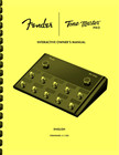 Fender Tone Master Pro OWNER'S MANUAL