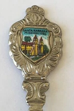 Santa Barbara Mission Vintage Souvenir Spoon Collectible