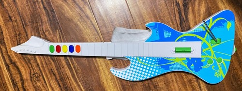 White / blue Octane Guitar Hero Wireless Guitar Playstation 2 PS2 odyssey react - Picture 2 of 6