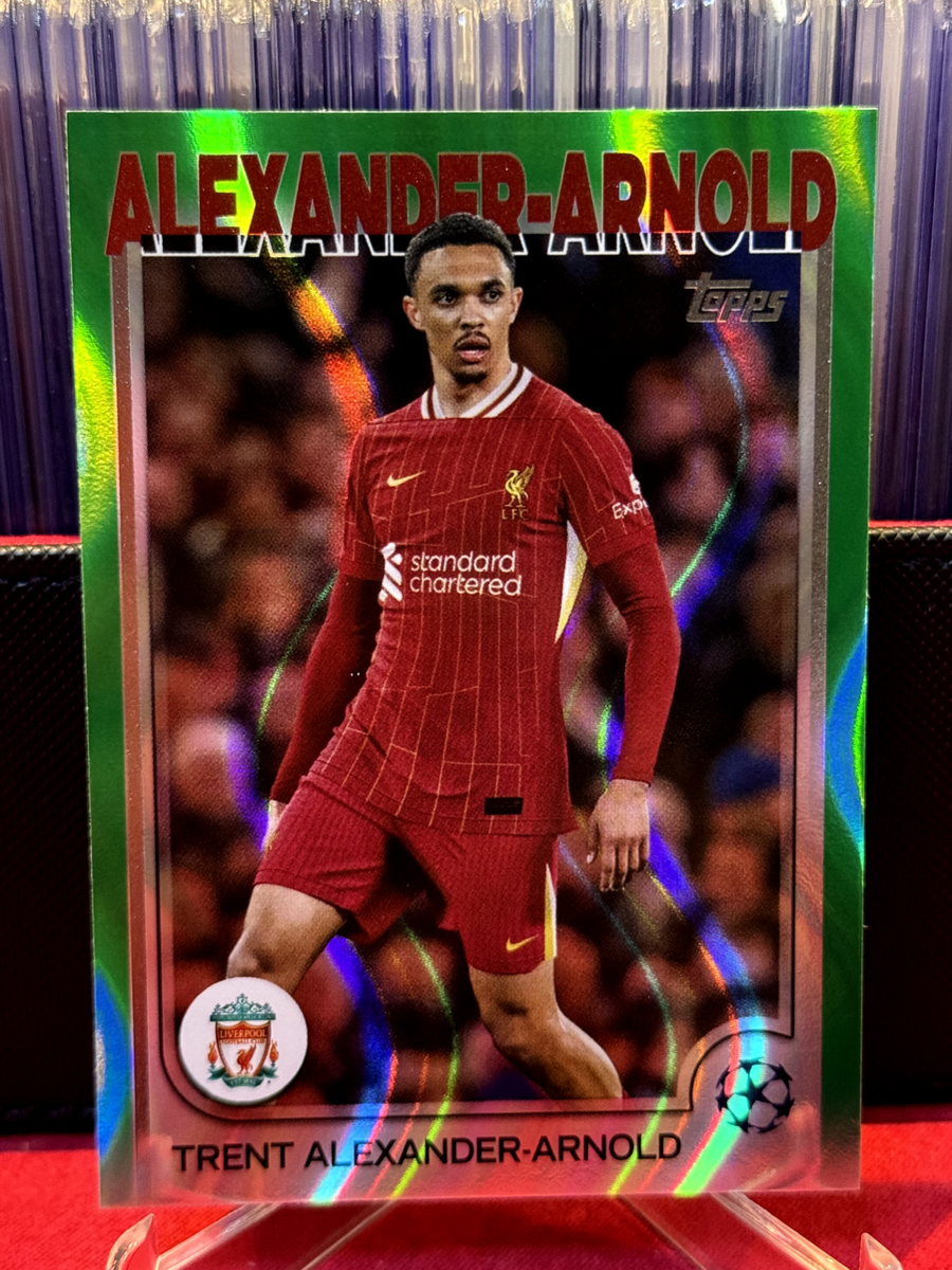 Topps アレクサンダー アーノルド 25 枚限定 2024-25 Topps UCC Trent Alexander-Arnold Green Flowfractor
