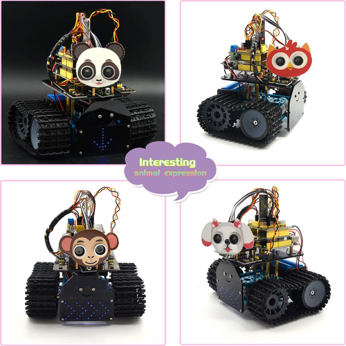 KEYESTUDIO Mini Tank Robot Smart Car Kit for Arduino, Light/Ultrasonic Follow, I - Picture 7 of 7