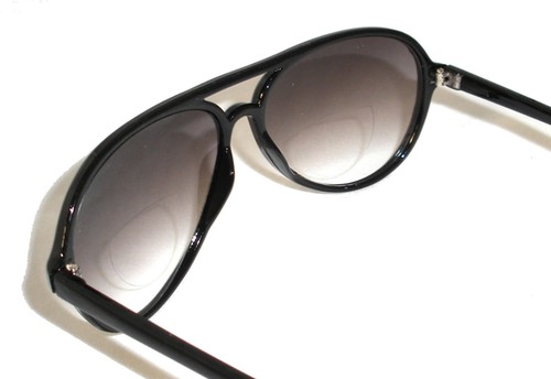 AVIATOR BIFOCAL READER SUNGLASSES - ALL BLACK - BROWN TORTOISE OR RED TORTOISE - Bild 3 von 10