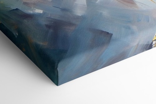 Alpaca Abstracto Colorido Estampado en Lona Imagen Colgante de Pared Hecho a Mano Estampado Artístico - Imagen 8 de 10