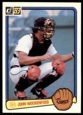 1983 Donruss Baseball John Wockenfuss . Detroit Tigers #76
