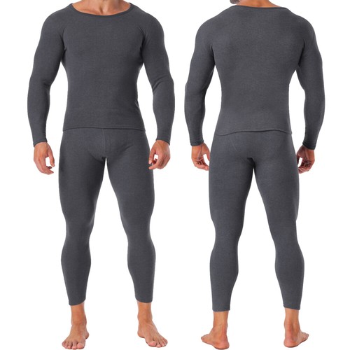 Thermal Underwear for Men Long Johns Fleece Lined Base Layer Set Cold Weather - Picture 8 of 35