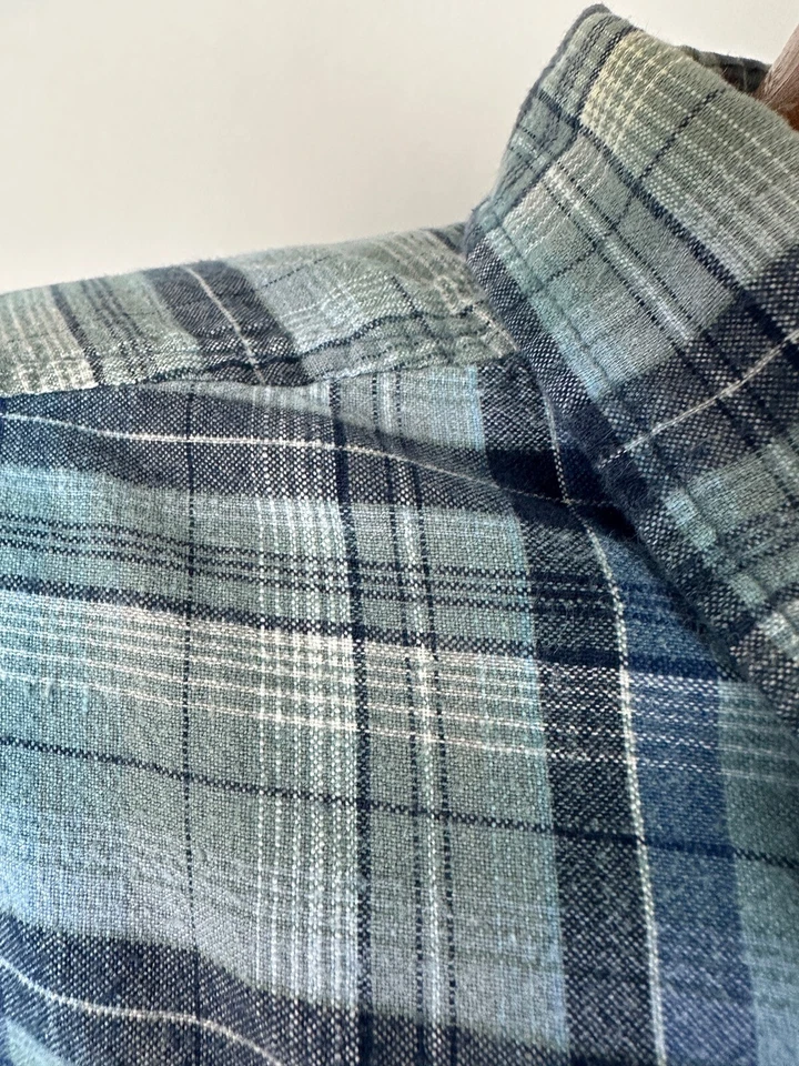 Camisa De Colección Años 90 Route 66 Hombres 3XL Apretada A Cuadros Manga Larga Con Botones Informal Algodón Foto 3 de 4