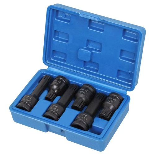 Innen Vielzahn Steckschlüssel XZN Set M14 M16 M18 1/2 Zoll Kraft-Steck-Nuss Satz - Bild 3 von 12