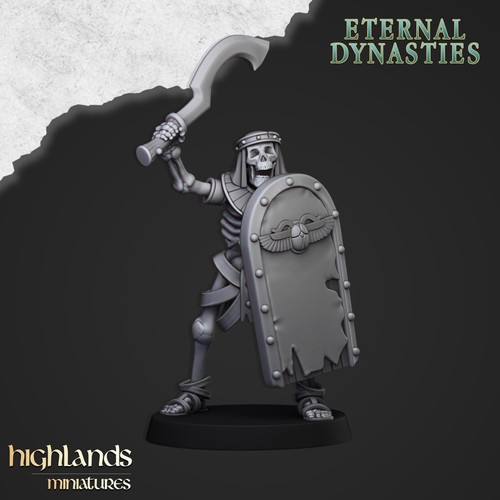 Highland Miniatures Ancient Skeletons with Hand Weapons - Picture 5 of 18