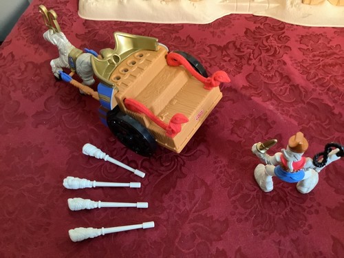 FISHER PRICE 2001 GRANDI AVVENTURE TESORI NASCOSTI PIRAMIDE EGIZIA con carro - Foto 9 di 16