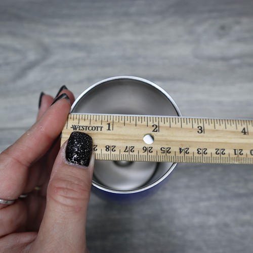 Go 365 Thermo Stiellos Weinglas Tasse Becher mit Deckel Blau Weiß - Bild 11 von 12