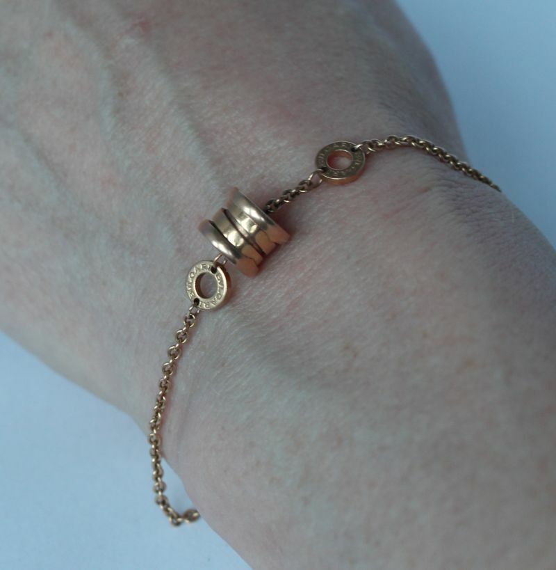 Bulgari Bvlgari B Zero Bracelet With Pendant 750 Gold Good Condition e21