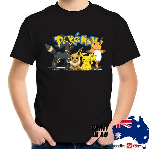Pokemon Kids Boys Girls Teens Cotton T shirt Tee Top Unisex Gift ALL SIZES - Picture 12 of 13