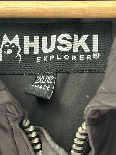 Mens Huski Explorer Wind Blocker Black Jacket Size XXL 2XL 112 - Picture 5 of 13