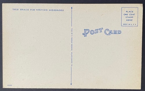 Easton, Pennsylvania Post Card - Public Library - Unused, never mailed - PA - Bild 2 von 2