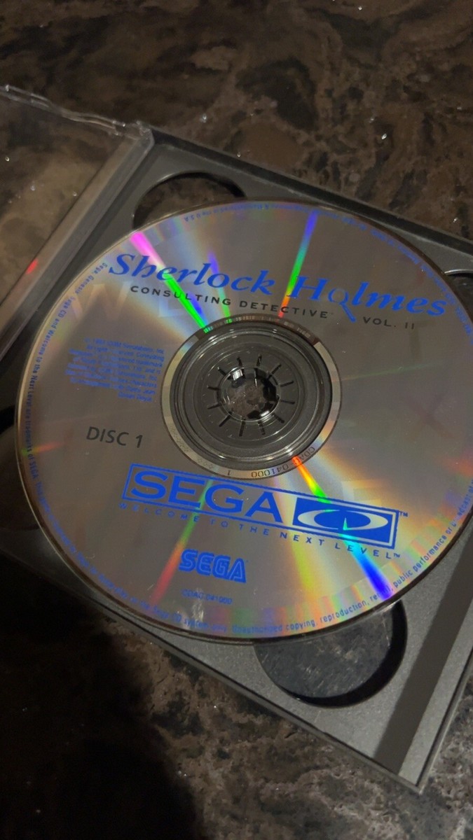 Sherlock Holmes Consulting Detective Vol II 2 Sega CD DISCS