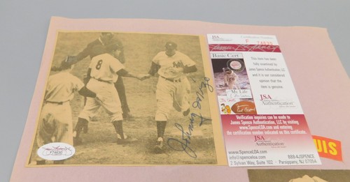 JOHNNY MIZE Double Signed Autographed Poster/Pictures - JSA Authenticated Twice - Picture 2 of 3