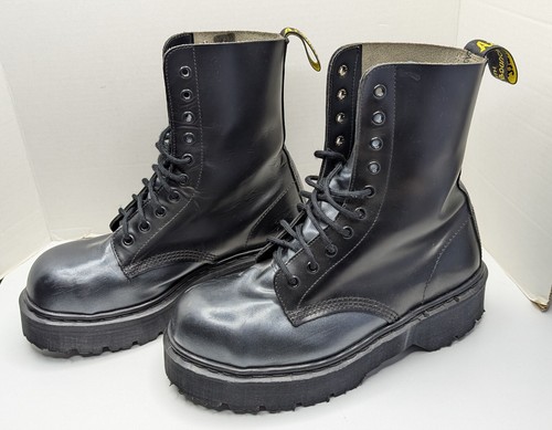 Vintage 1990er Doc Martens Made In England Air Wair Stahlkappe Damenstiefel – Größe 10,5 - Bild 9 von 16