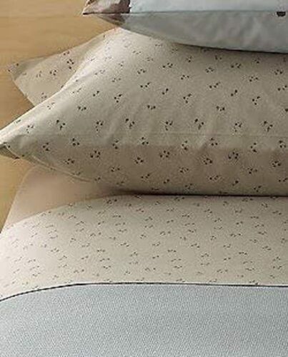 Calvin Klein Home Queen Flat Sheet Picalo Blossom-Tan Tea Flower | eBay