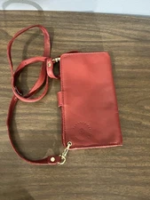 Planner Perfect  Red leather traveler's notebook wallet with strap ✈️🚙🚐🚕