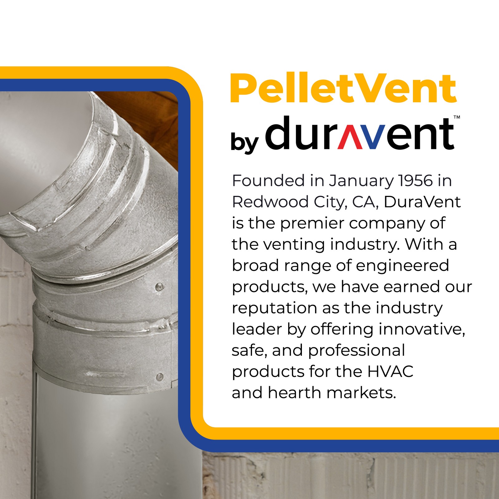 DuraVent PelletVent 3" Stainless Steel Horizontal Venting 10-Piece Kit, Grey