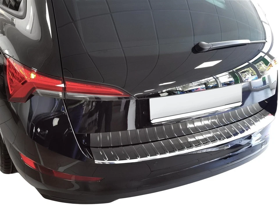 Pour SKODA SCALA 2019 à 2024 Chromé Pare chocs Protection BRILLANT INOXYDABLE - Photo 3/4