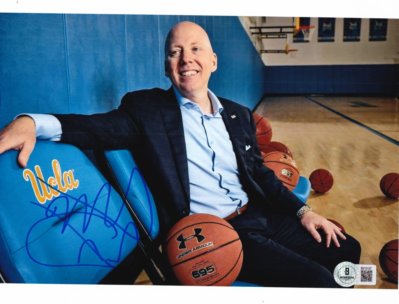 MICK CRONIN signed (UCLA BRUINS) Basketball 8X10 photo BECKETT BAS BV13137 