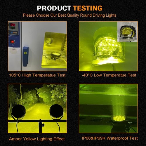 BIGLION.X 5Inch 160W Round Offroad Lights 18800LM 5Inch, Amber Driving - Picture 6 of 7