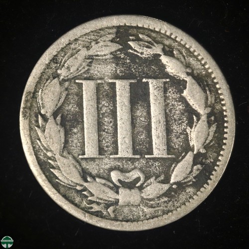 1868 Three Cent Nickel - Very Goood Details - Picture 2 of 2