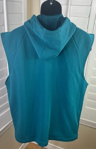 Under Armour UA Heavyweight Terry Sleeveless Teal Hoodie 1385933 449 - Men’s XL - Bild 4 von 6