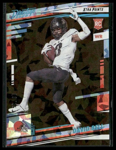 2022 Panini Prestige #328 David Bell Rookie Platinum Ice #/25 Browns