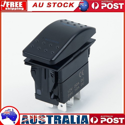 7Pin DPDT ON-OFF-ON 2 LED Rocker Switch Car Truck Marine 12/24V