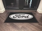 Ford Floor Mat Black & White  - Perfect for Any Ford Fan’s Mancave or Garage