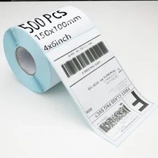 Waterproof 4x6" Thermal Shipping Labels 500 Count Roll for Zebra Rollo MUNBYN
