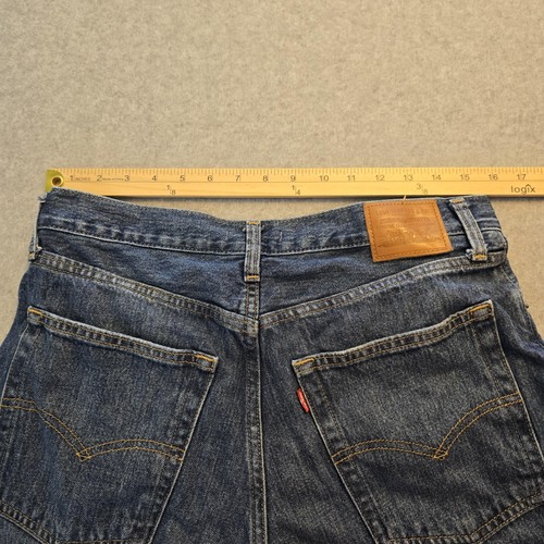 Levis Premium Baggy Dad Jeans Womens 29 Blue Denim High Rise Loose Fit Waterless - Picture 12 of 13