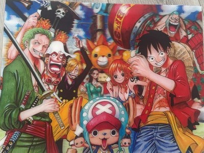 One Piece Straw Hat Crew 3D Lenticular Poster Anime Wall Art