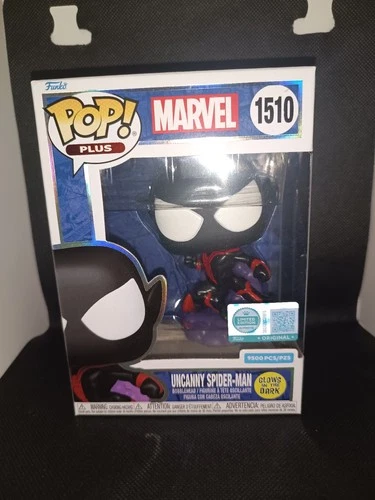 Funko Pop! 1510 Uncanny Spider-Man - 9500 Pcs - GITD - Barcode Hot Topic 