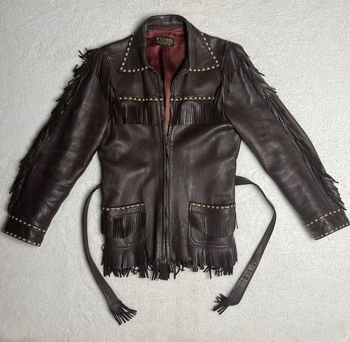 W.B. Place & Co Vintage 1960’s Deerskin Fringe Jacket RARE Pristine Talon Zipper