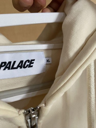 Palace Spider Web Zip Hoodie weiß bestickt Totenkopf & Netz gebraucht - Bild 4 von 8