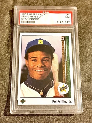 1989 Upper Deck - #1 Ken Griffey Jr PSA 7(RC)