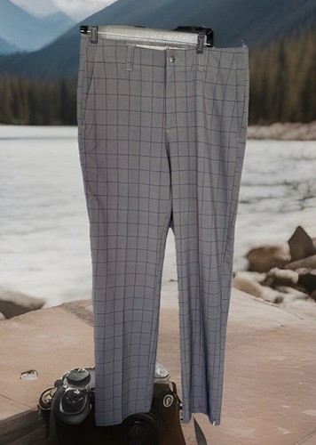 NWT Callaway Golf Pants Men’s Size 34x34 Stretch Lightweight Gray Black. - Picture 4 of 14