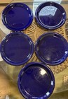 Crown Corning Indigo Blue Ceramic Salad Dessert Plates Set of 5