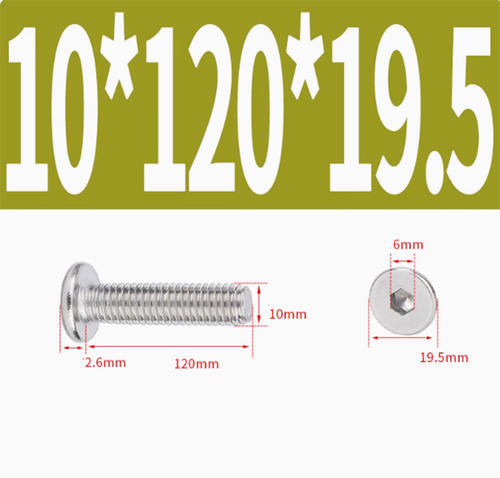 Tornillos avellanados de zócalo Allen diámetro M10 pernos hexagonales acero inoxidable A2 - Imagen 20 de 20