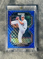 Gabriel Hughes 2022 Prizm Draft Picks Blue Wave SSP Prizm Rookie Parallel