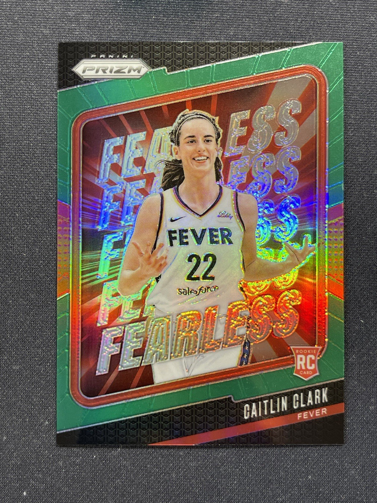 2024 Panini Prizm WNBA - Fearless Caitlin Clark #10 Green Prizm (RC)